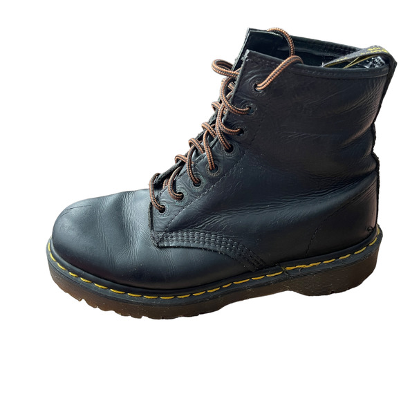 COPY - Dr. Martens Vintage Lug Sole Black Leather Boots Size 9 Men - Picture 5 of 8